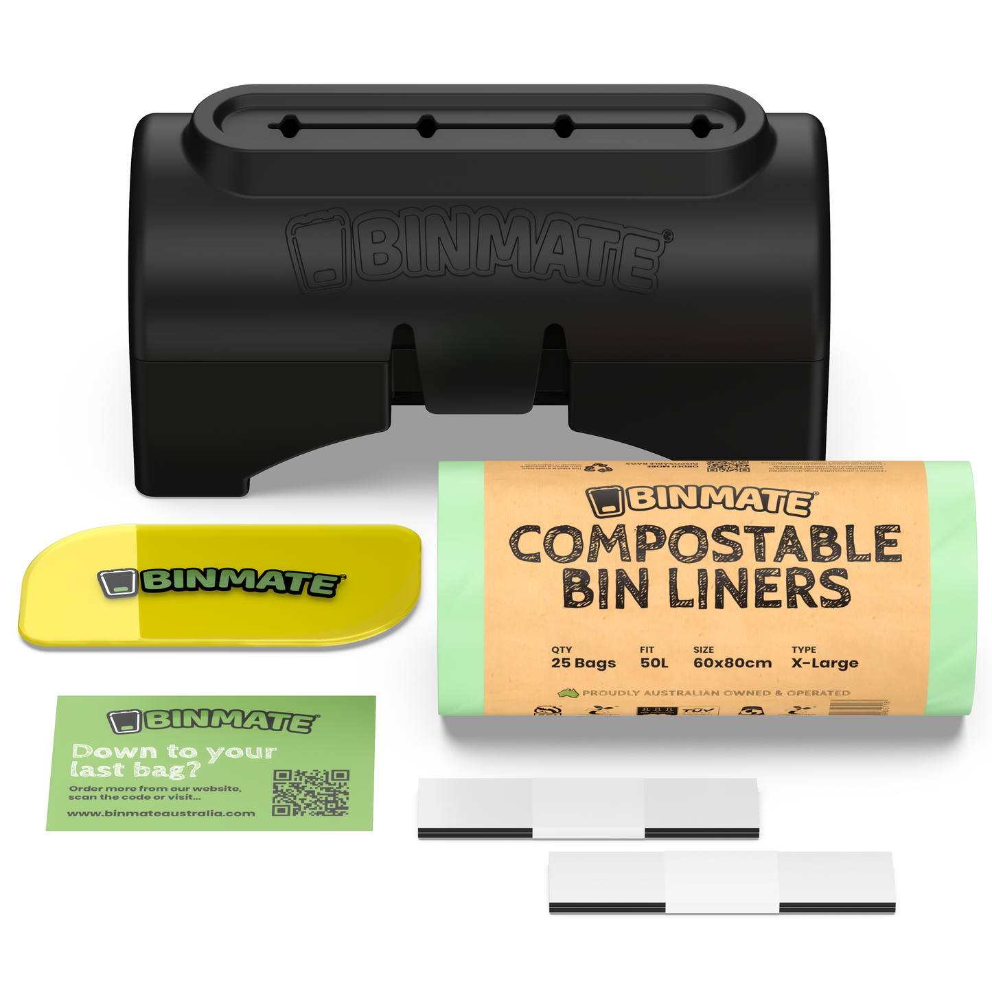 BINMATE® Kits - The Easy Way To Change Your Garbage Bags In Seconds.